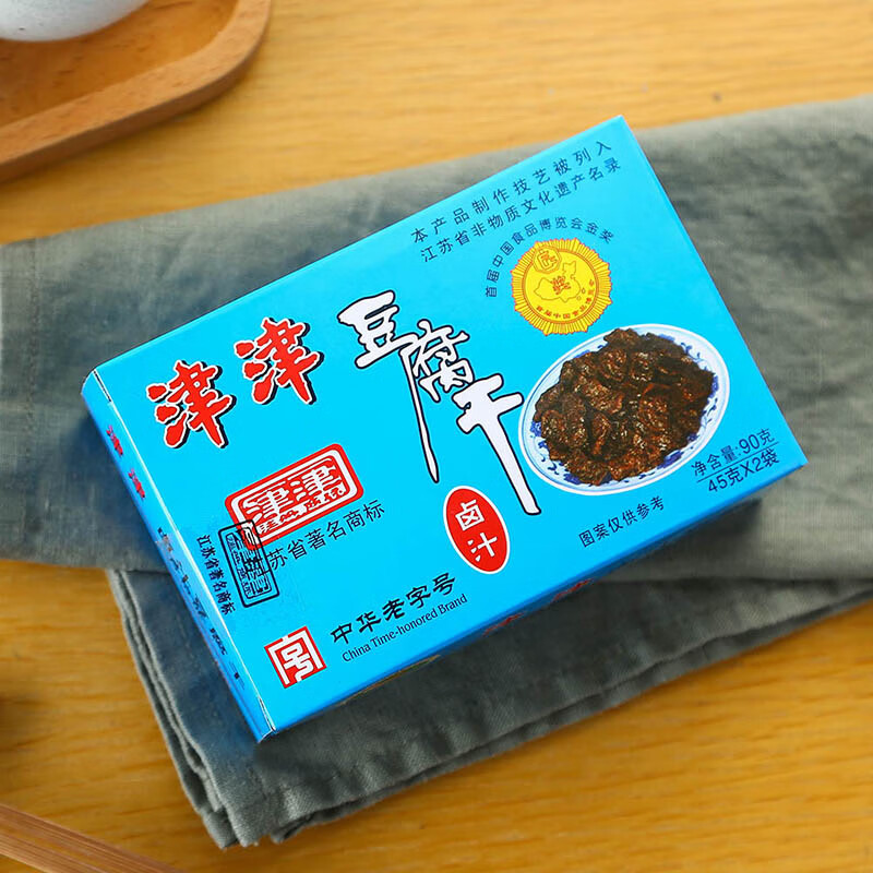 津津 豆腐干360g混合多口味 苏州特产高蛋白素食卤味零食中华老字号