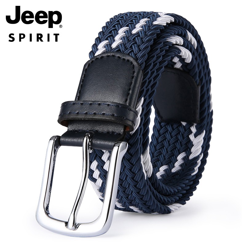 JEEP SPIRIT Мужской текстильный ремень, повседневный, универсальный, с металлической пряжкой, 130 см