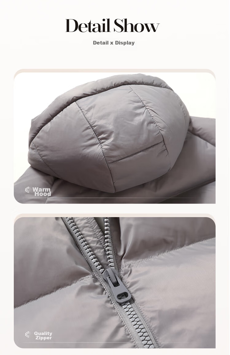 SNOWFLYING Autumn And Winter New Down Jacket for Men And Women, Short Hooded Fashion Puffer Coat, 90% Down, Thickened Warm Outerwear 20
