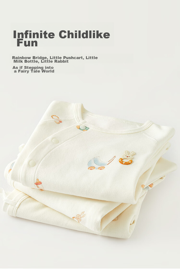 Wismorni Baby Clothes Spring And Autumn, Unisex Infant Romper, Pure Cotton Long-Sleeve Bodysuit, Crawling Suit, Spring Outfit, Cute 2