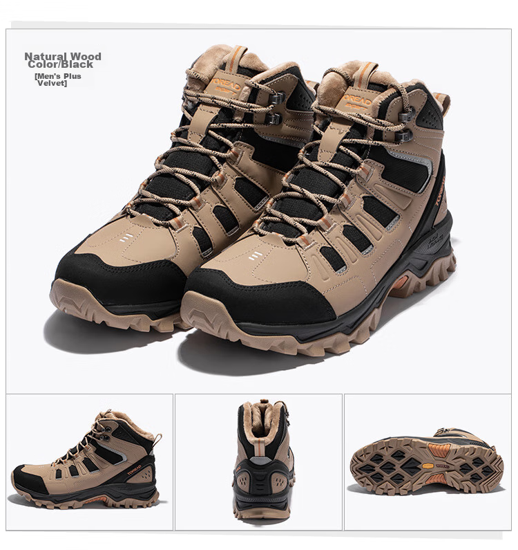 TOREAD Hiking Boots, Autumn And Winter Couple's Warm Wear-Resistant Cold-Proof Trail Shoes, Outdoor High-Top Trekking Shoes, TFBBCM92933 19