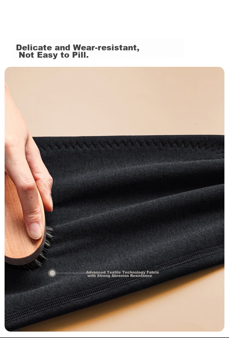 MiiOW Wool Knee Pads for Men, Thermal Underwear, Fleece-Lined Thick Autumn Pants, Cotton Trousers, Winter Large Size Cold-Proof Base Layer Pants 18