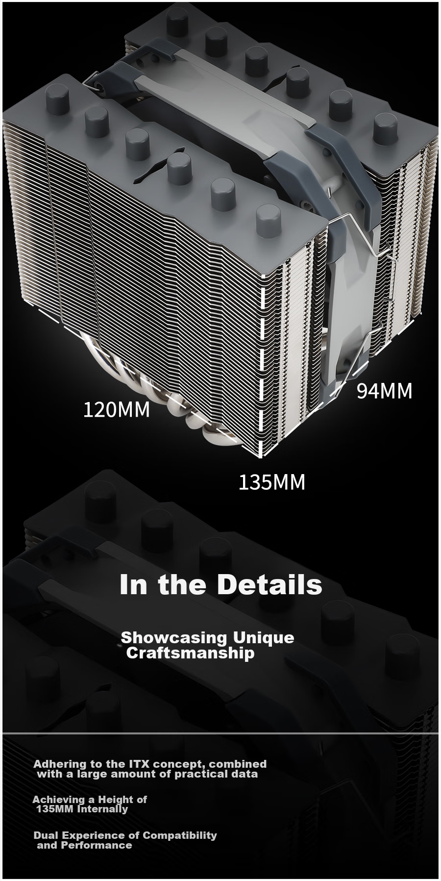 Thermalright SILVER SOUL 135 CPU Air Cooler with Dual Tower, AGHP6 Heat Pipes, Fully Electroplated, Soldered Metal Top Cover, Double-Sided Thermal Paste, SS135 2