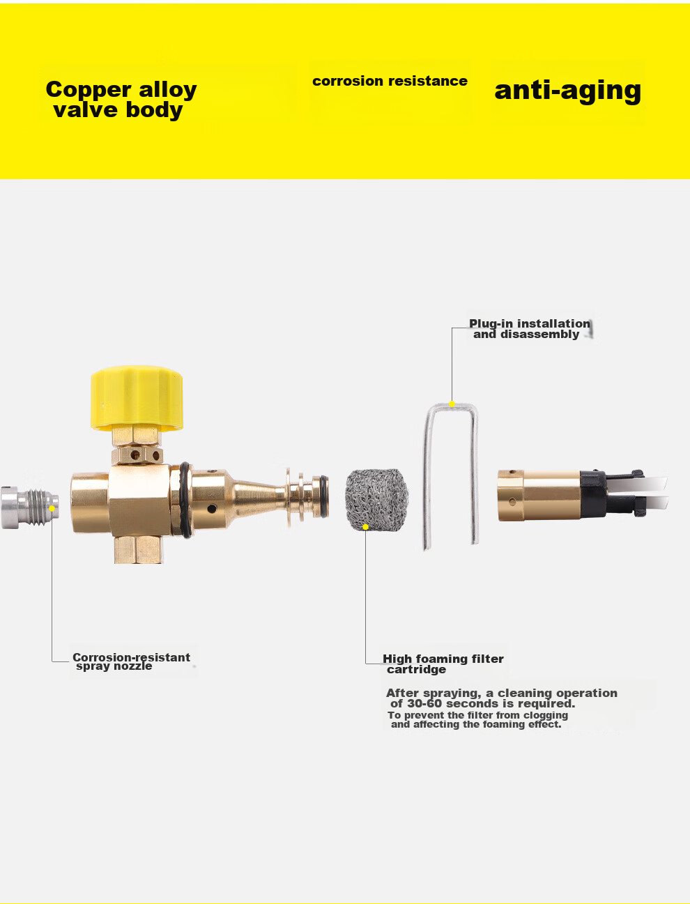 KARCHER German High-Pressure Car Washer, Water Gun Cleaning Machine Accessories, Foam Spray Bottle, PA Bottle 7