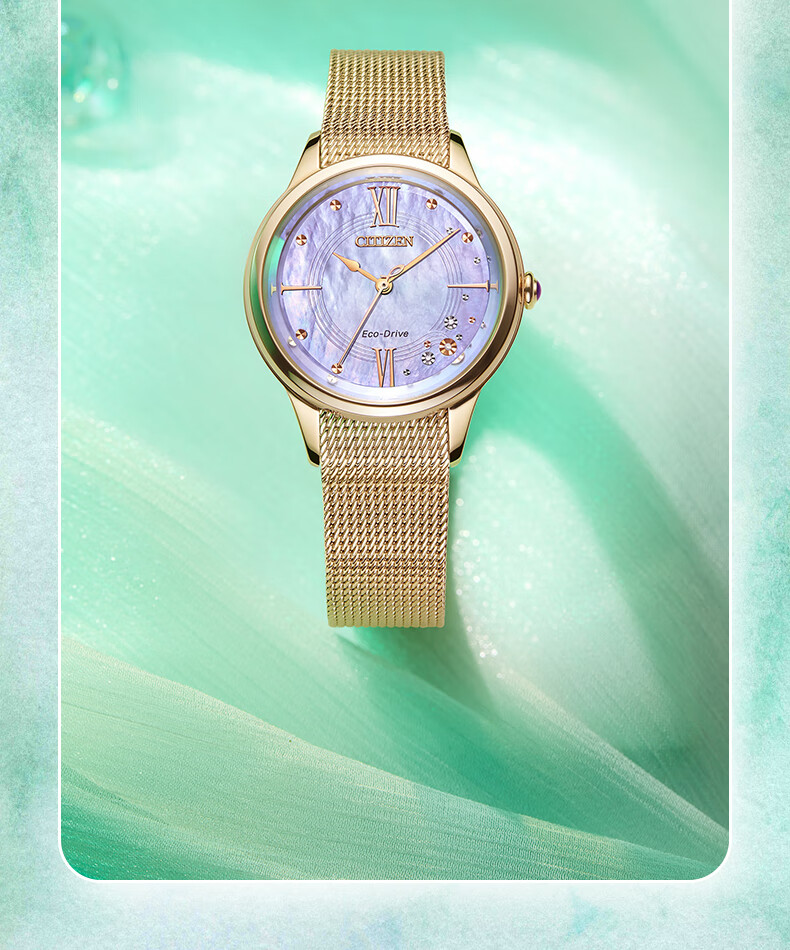 CITIZEN Signature Limited Edition Wristwatch [Four Seasons] Eco-Drive Steel Strap Watch for Women, Gift for Girlfriend EM0817-85Y 18