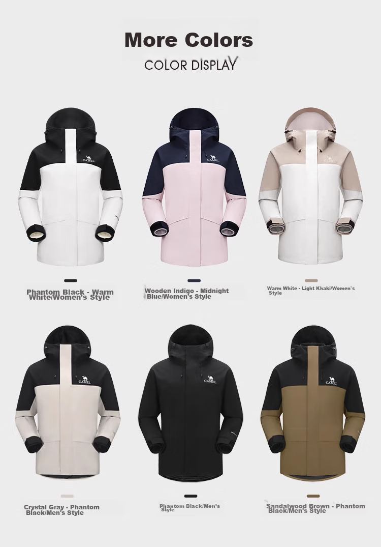 CAMEL Three-In Waterproof, Oil-Resistant, And Windproof Down Jacket, Lightweight Ski Suit for Men [Bianran] A13CA3a1099 15