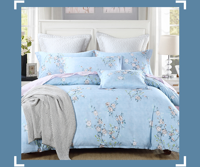 Hengyuanxiang Pure Cotton Duvet Cover, Single Piece, 100% Cotton, Printed Quilt Cover, Single Bed Quilt Cover, 180*200cm 4