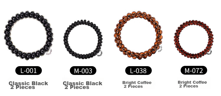 TELETIES American Imported Telephone Cord Organizer, Teli Ring, TT Ring, Cord Wrap, Birthday Gift for Women, Classic Black M 6