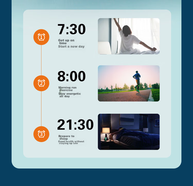 Compas Multifunctional Electronic Alarm Clock for Students, Wake-Up Device, Digital Clock, Essential for Back-To And Graduation Season, 801 Blue New Year Gift for Students And Childre 5