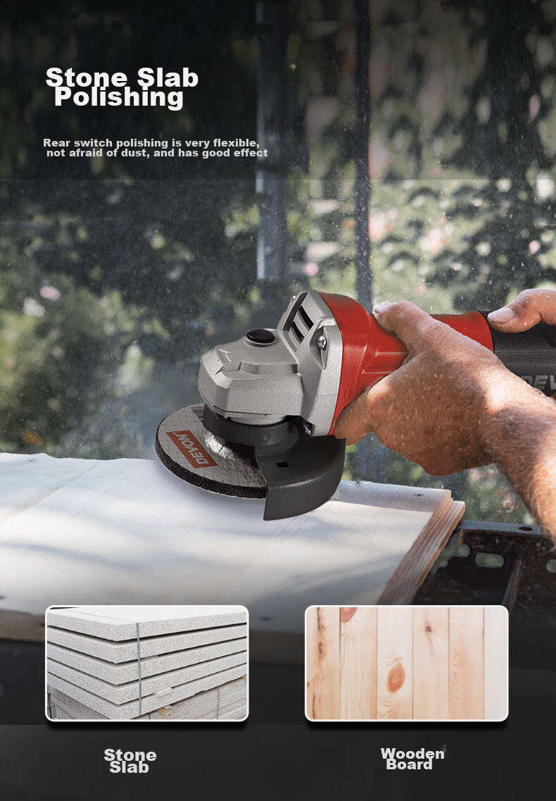 Devon Angle Grinder DAG-710 Hand Grinder Polisher Sander Cutting Machine DAG710W with Rear Switch 6