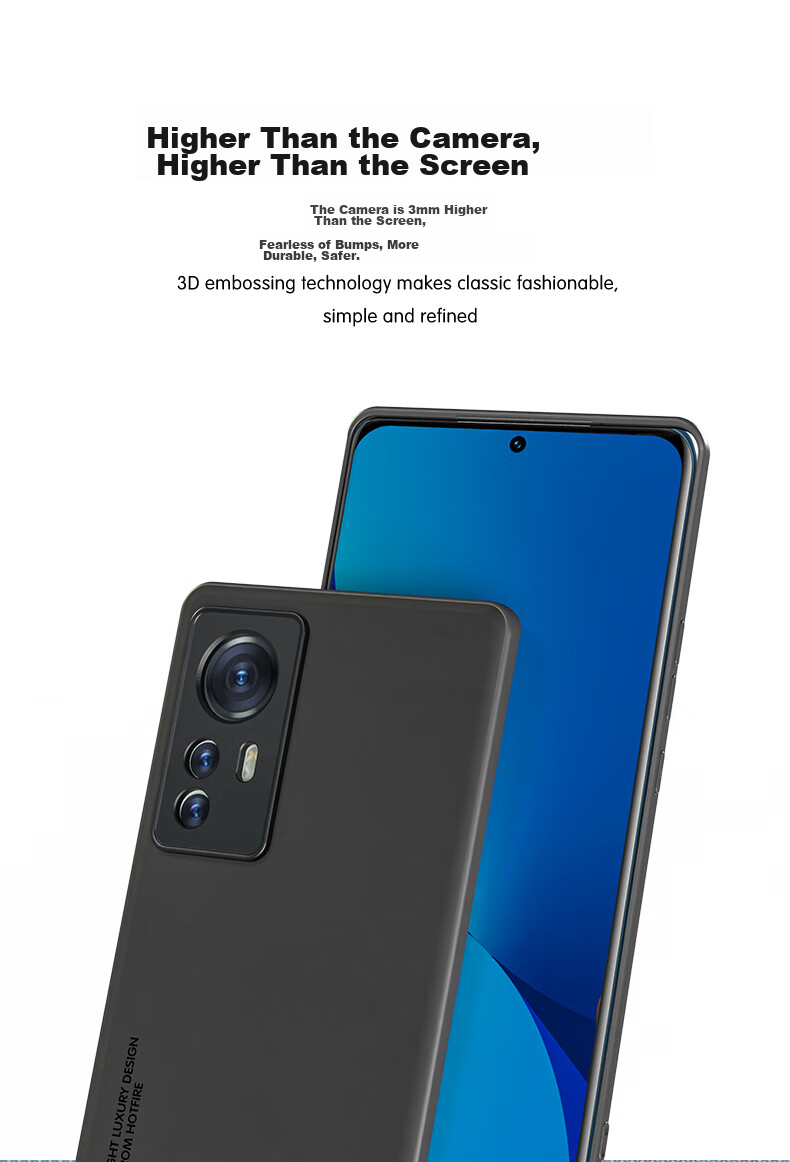 HotFire Phone Case Compatible with Xiaomi 12 And Xiaomi 12S/12x, Upgraded Skin-Like Lambskin Matte Lens Full Protection Silicone Case for Men And Women - Dark Night Gree 4
