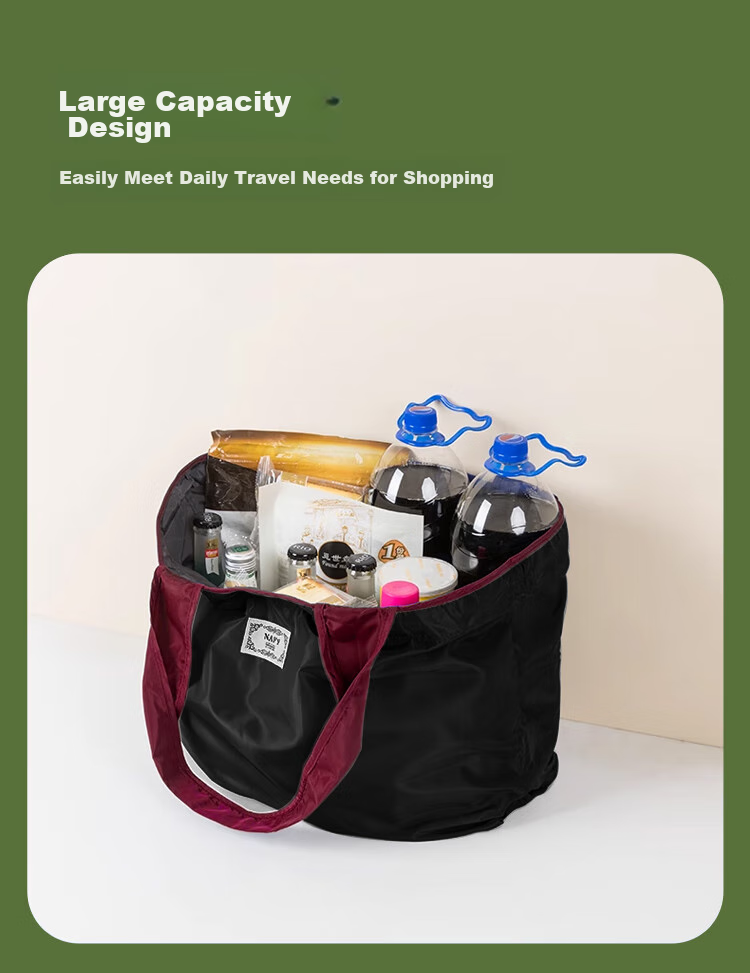 Banzheni Shopping Bag, Large Capacity, Foldable, Portable for Travel, Eco-Friendly, Grocery Bag, Thickened, Handheld, Waterproof Canvas Bag 2