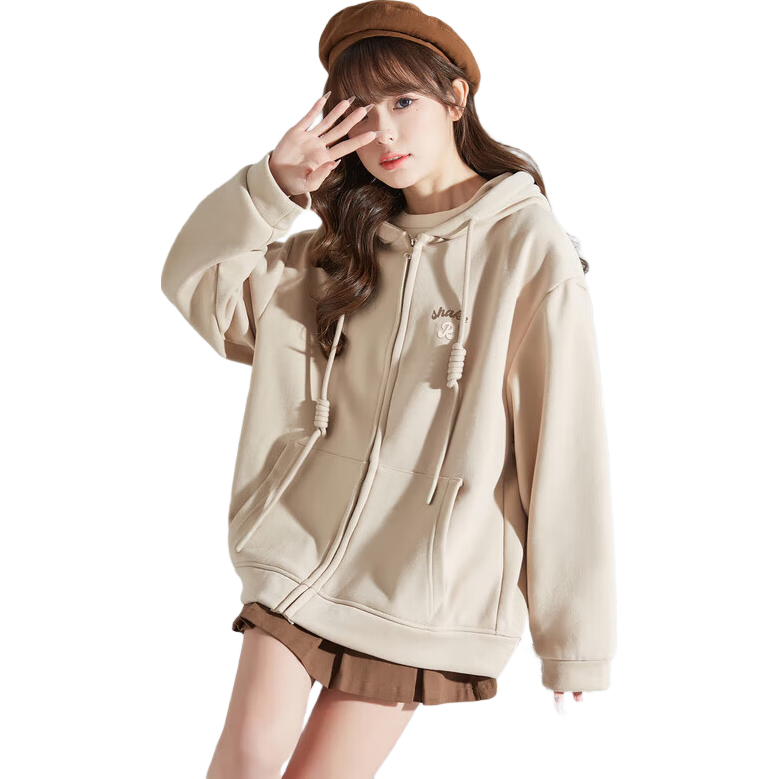 TonLion , Women's Knitted Hooded Cardigan for Autumn And Winter, Versatile Simple Style Comfortable Fashionable Jacket Z