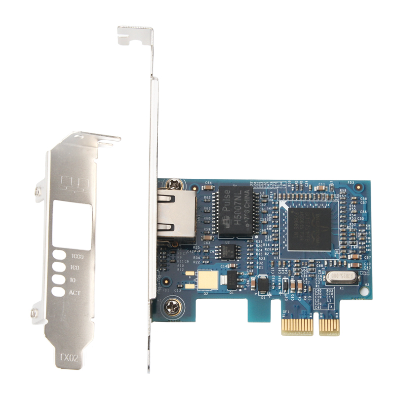 MOGE Desktop Built-In Wired Network Card, PCIE Single-Port Gigabit Ethernet Card BCM5721, High-Speed Diskless PXE Boot, Supports ROS/EXSI/Huaju MC2255
