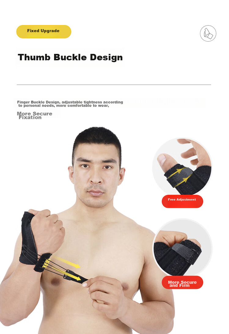 3M Wrist And Finger Protective Gloves, Breathable, for Trigger Finger Tendinitis, Sprains, Fracture Fixation, Sports Rehabilitation Wrist Support 7