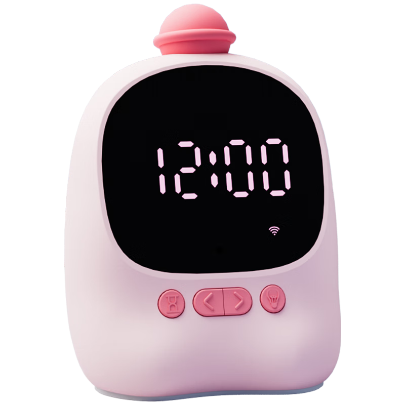 TEN-WIN Elementary School Student Time Management AI Baidu Large Language Model Dialogue Intelligent Learning Machine, Children's Official Textbook, Visual Countdown Timer, Network Alarm Clock, 1204 Pink