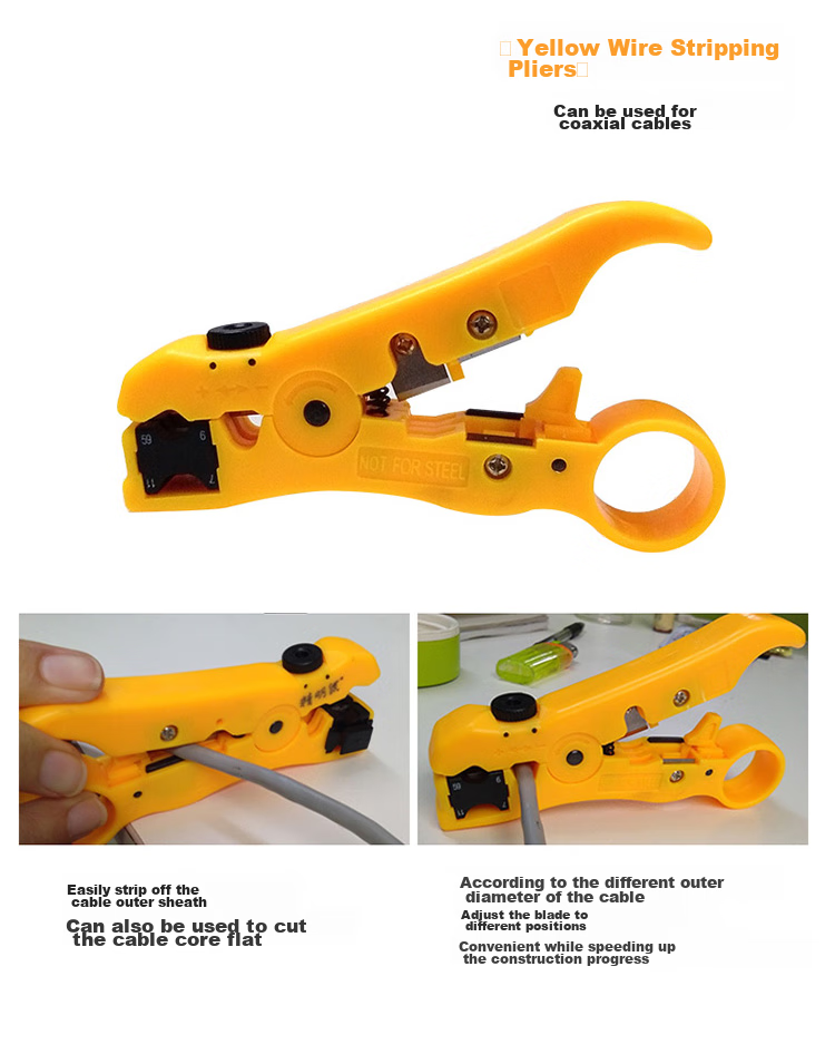Jingmingshu NF-1206 Network Tool Kit, Network Cable Crimper, Cable Tester, Wire Stripper, RJ45 Connectors, Network Tools, Network Tool Set 16