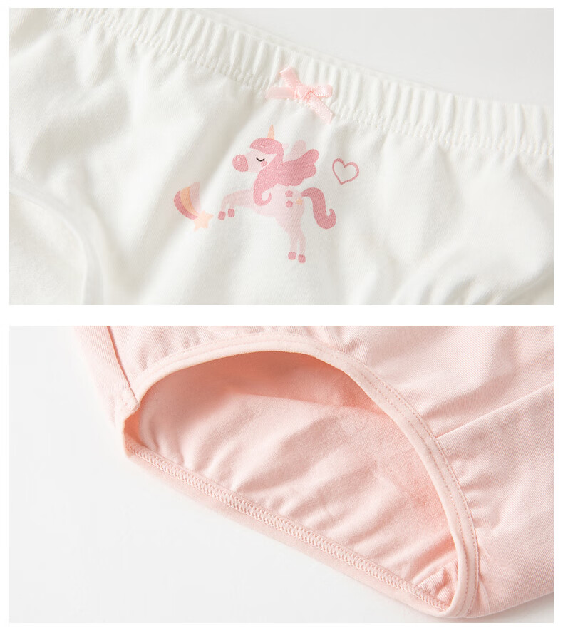 DAVE & BELLA [Two-Pack] Children's Underwear 2024 Girls' Mid to Big Kids' Triangle Briefs Panties 9