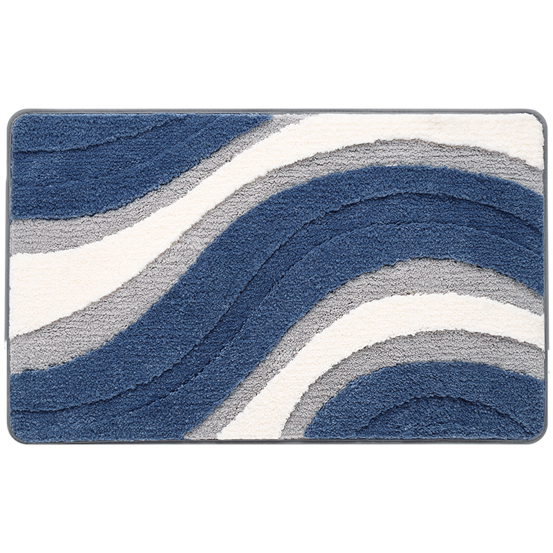 Dajiang Bathroom Mat, Toilet And Shower Entrance Non-Slip Absorbent Flocking Floor Mat, 50x100cm