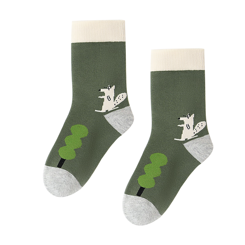 LIUZHISHU Boys' High Tube Socks, Baby Autumn And Winter Combed Cotton Socks, Mid-Calf And Long Tube Thick Socks for Boys And Childre