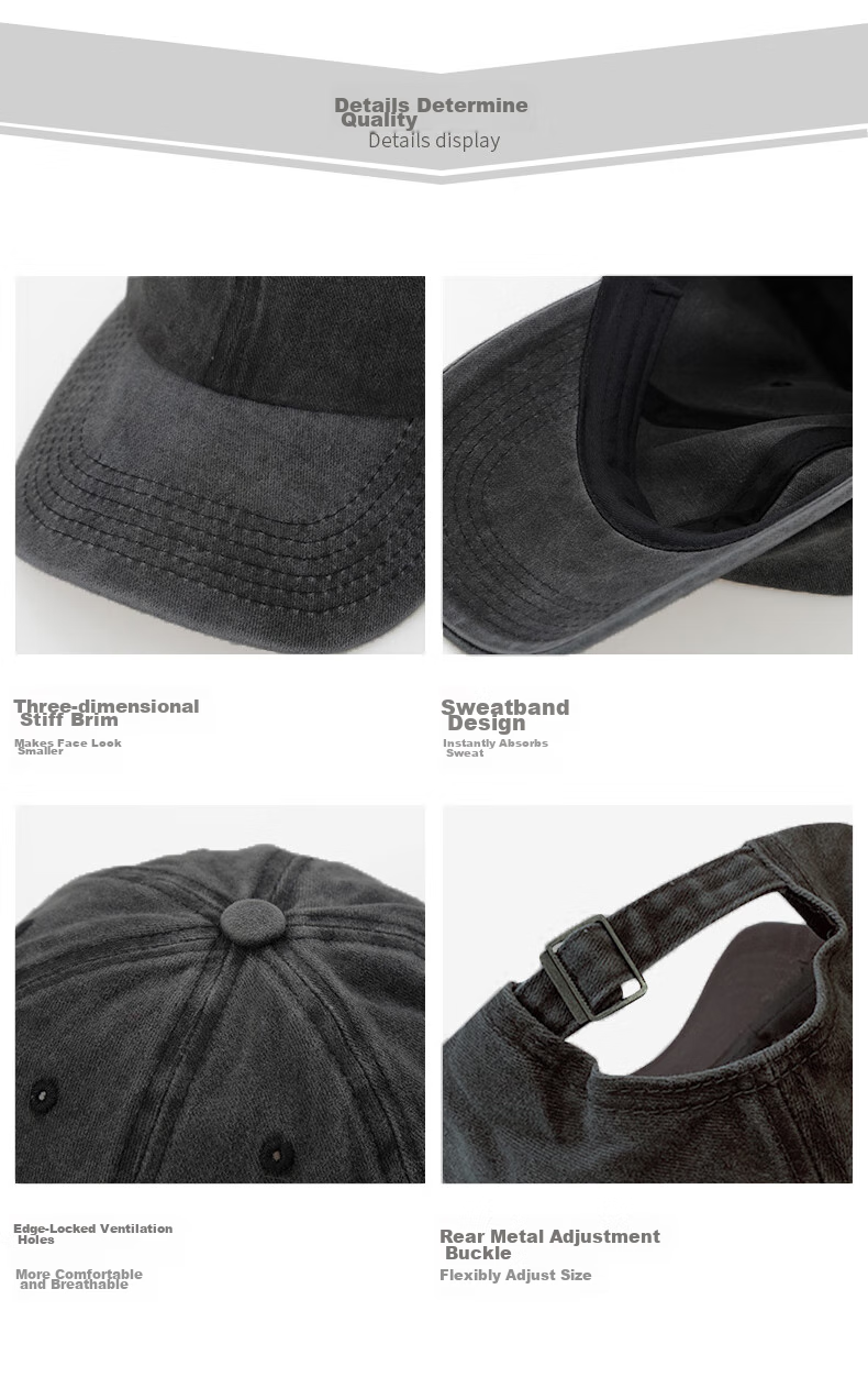 FitonTon Men's Baseball Cap Spring Summer Sun Protection Duckbill Hat Korean Fashion Large Head Circumference Wide Brim Outdoor Cap 10