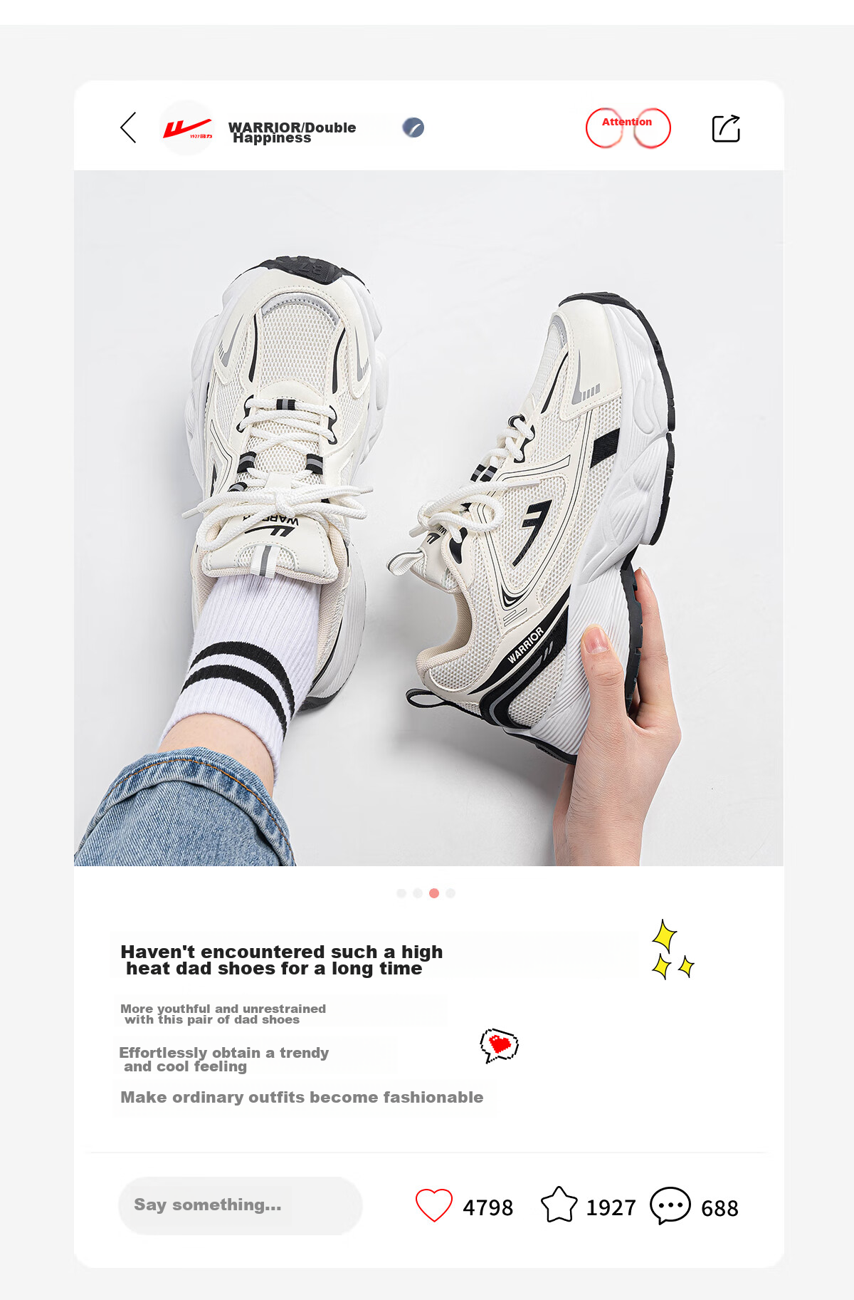 Huili Women's Shoes, Spring Trendy Dad Shoes, Versatile Casual Shoes for Female Students, Thick-Soled Height-Increasing Shoes, 2888 White And Black, Size 40 6