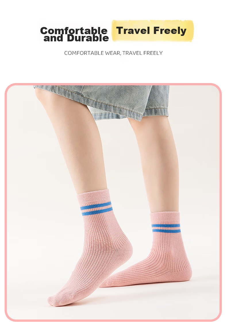 YUZHAOLIN Girls' Socks, Autumn And Winter Lace Mid-Calf Socks, Korean-Style Princess Style, Seamless Socks for Children And Baby Girls, Autumn Season Children's Socks 18