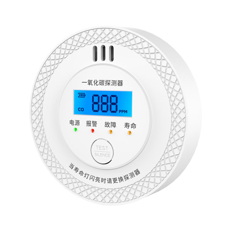 PGST Carbon Monoxide Alarm, CO Detector, Coal Boiler Charcoal Warning Device, Gas Leak Detection Alarm, C06