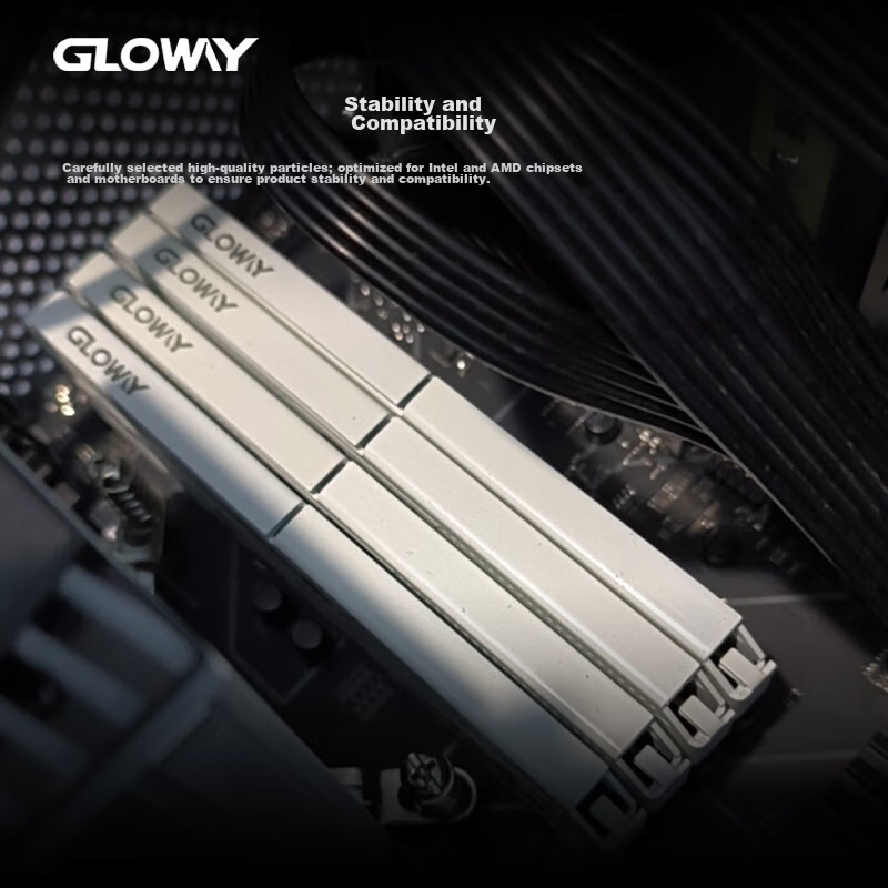 Комплект оперативной памяти Gloway Tianche DDR4, 32 ГБ (2x16 ГБ), 3200 МГц, CL18, радиатор, цвет белый