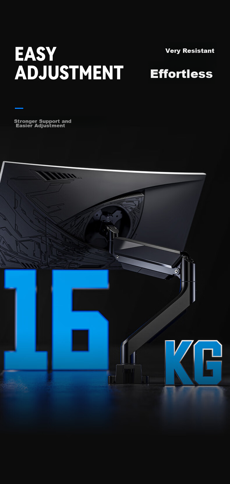 Songneng Monitor Stand, Computer Stand, Display Screen Stand, Monitor Riser, Mechanical Arm, Monitor Stand Arm, VESA Bracket with 20KG Load Capacity, T10-1W 4