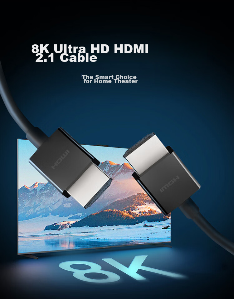 BELKIN HDMI 2.1 Extension Cable, 48Gbps Monitor Connection Cable, 4K Dynamic HDR High-Definition Video Cable, 8K Digital EARC Cable, Braided Version, 2 Meters, AV10176 3