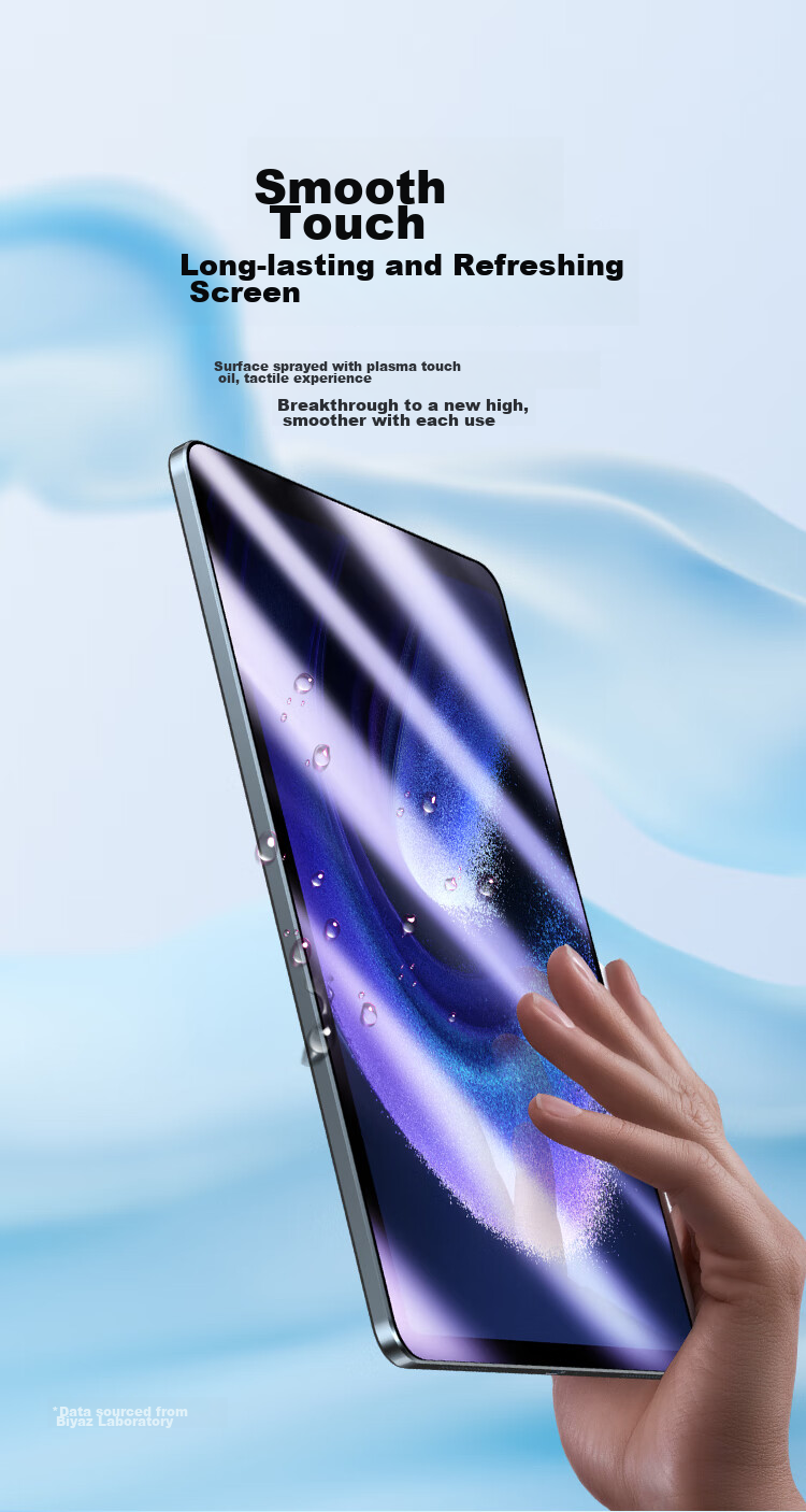 BIAZE Tempered Glass Screen Protector for Xiaomi Pad 6 MAX, 2023 Tablet, 14-Inch Anti-Blue Light Protective Film, Scratch-Resistant Full Screen Protector PM205 8