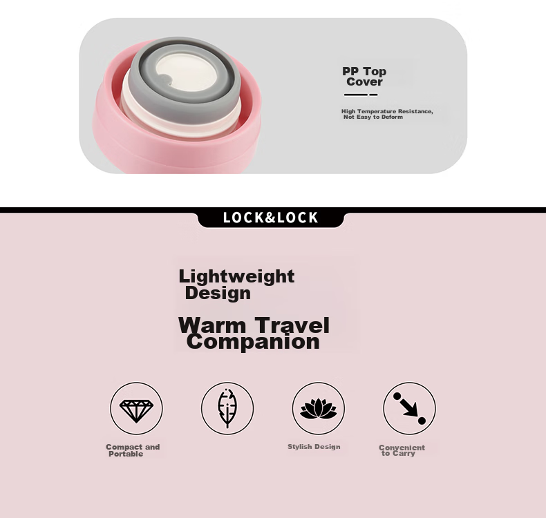 LOCK&LOCK Lightweight Portable Insulated Mug 200ml, Random Color 16