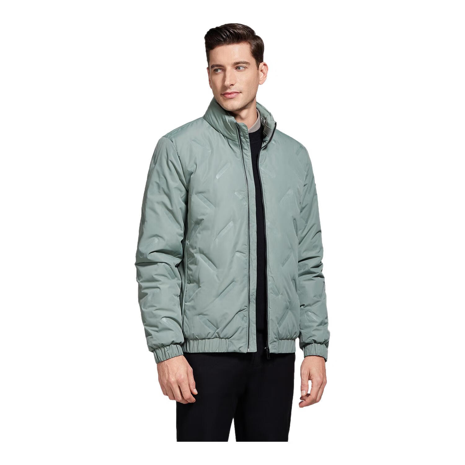 ROMON Men's Winter Down Jacket Casual Commuter Warm Outdoor Coat YR18 Green 2XL