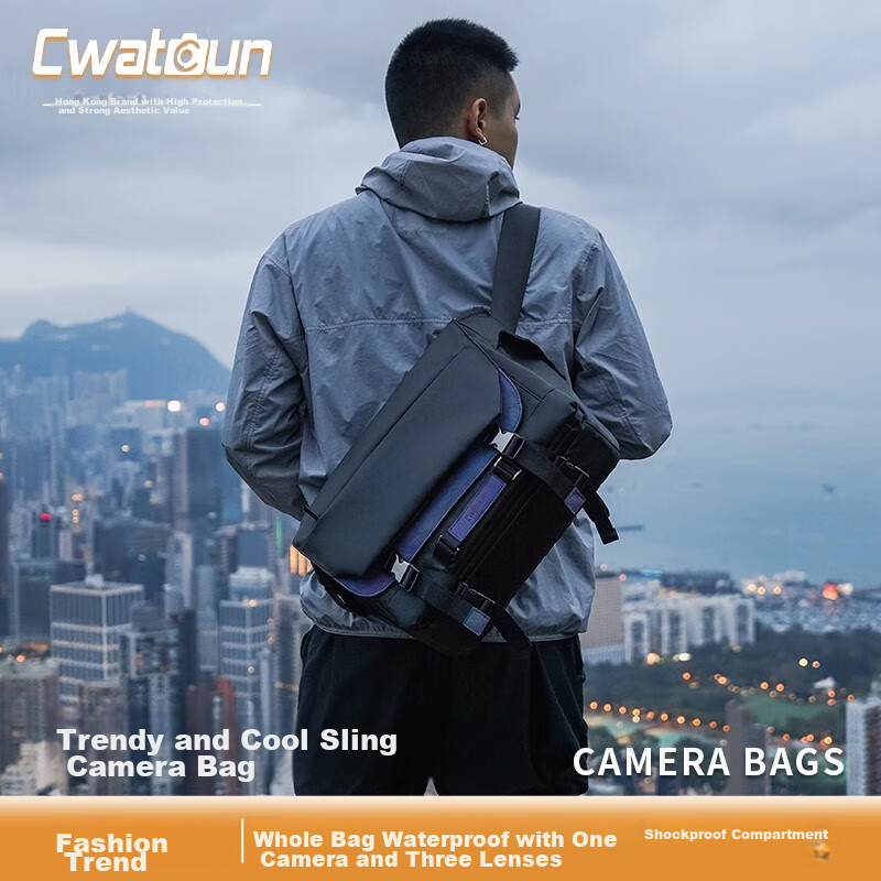 CWATCUN Shoulder Camera Bag, Photography Bag, Crossbody And Shoulder Professional Camera Bag, Stylish Commuter Bag Suitable for Fuji, Sony, Canon, Leica DSLR Camera Bags
