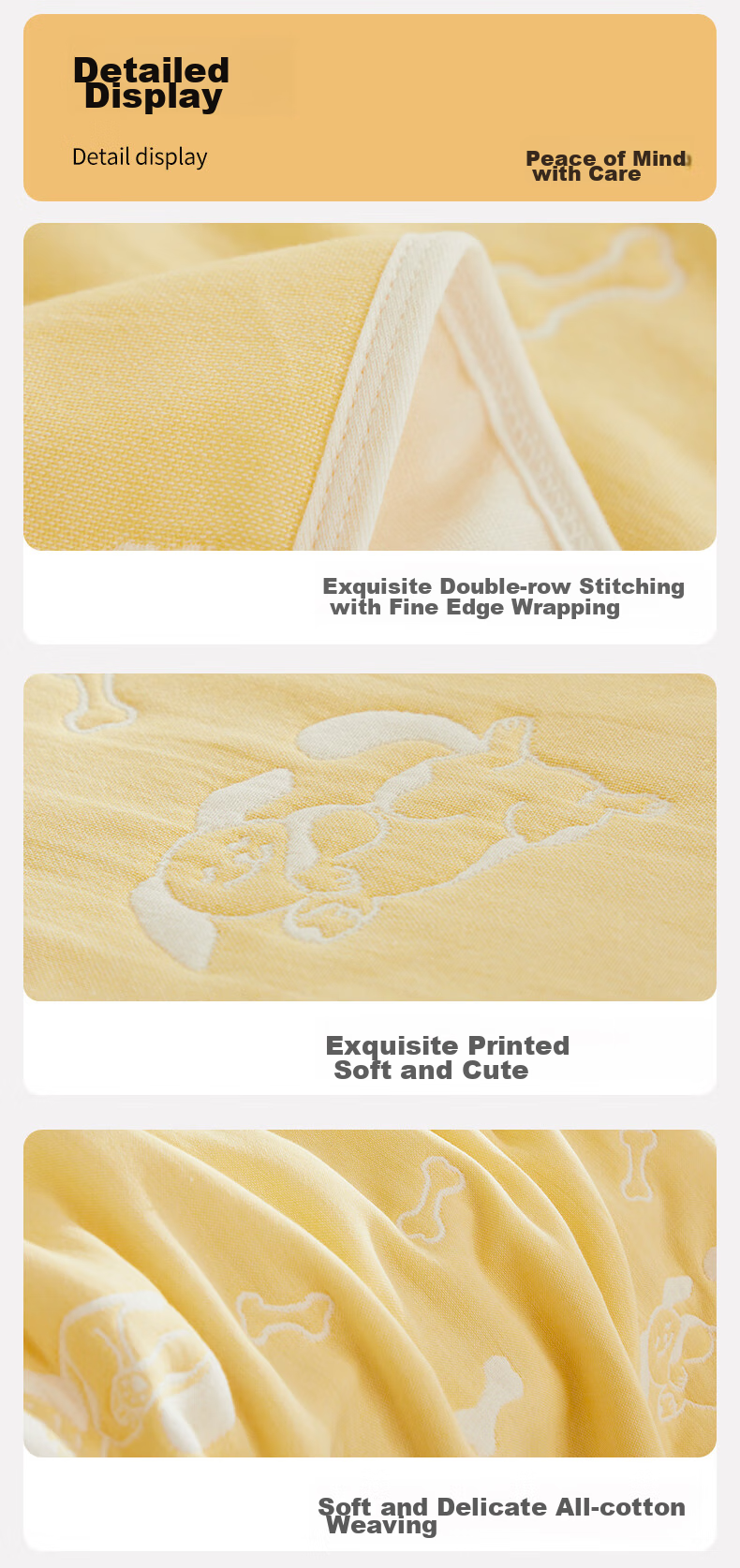 Hengyuanxiang Towel Blanket, Pure Cotton Class A Antibacterial, Six-Layer Gauze, All-Cotton Coverlet, Air Conditioning Blanket, Thickened, 3.2 Jin, Jiawang Bao Bao 12