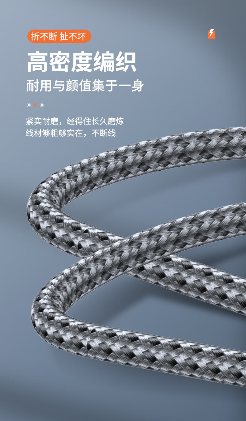 Xuanyi Compatible with Xiaomi Dual Type-C Data Cable, 6A Fast Charging 120W/90W Charging Cord for Redmi Phones 17/15 Pro/13 12, Redmi K70/60 Laptops, 1.5 Meters 2