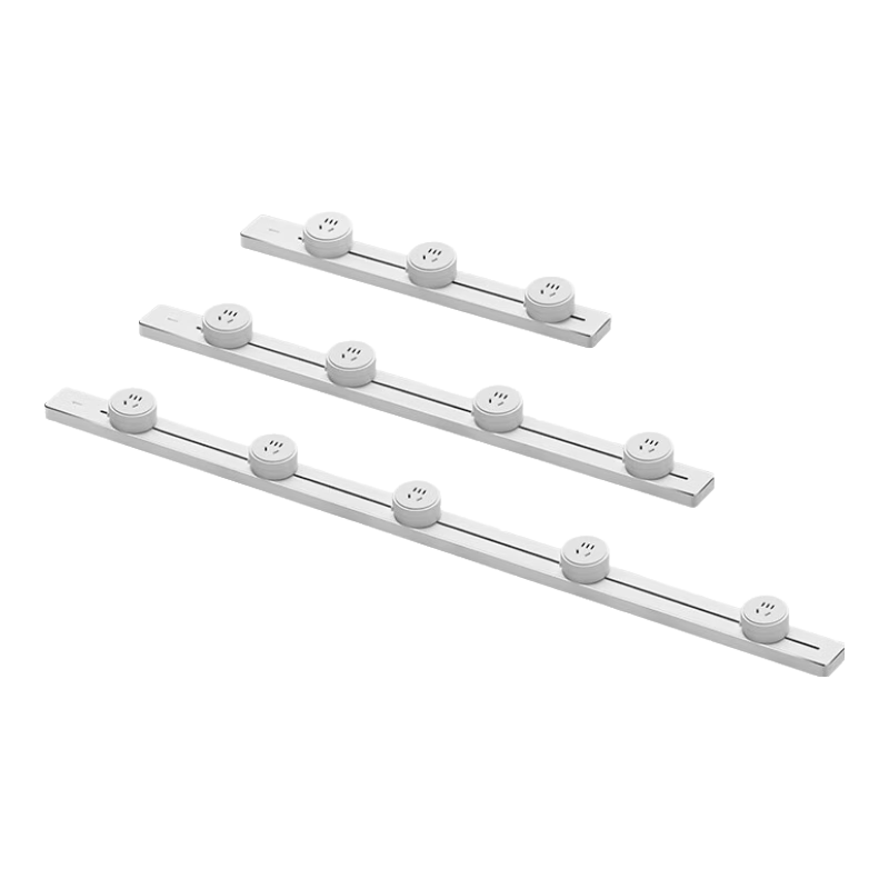 BULL Surface Mounted Track Socket Mini Portable Wall Socket Wall-mounted Power Strip Multi-functional No Slot Required 100cm + 5 Five-hole GB1A White