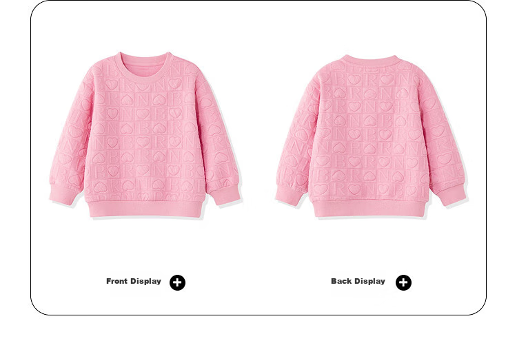 ASK JUNIOR Children's Clothing, Girls' Sweatshirt, Autumn Wear for Older Kids, Casual Fashion Printed Pullover Top, Pink, Size 160 18