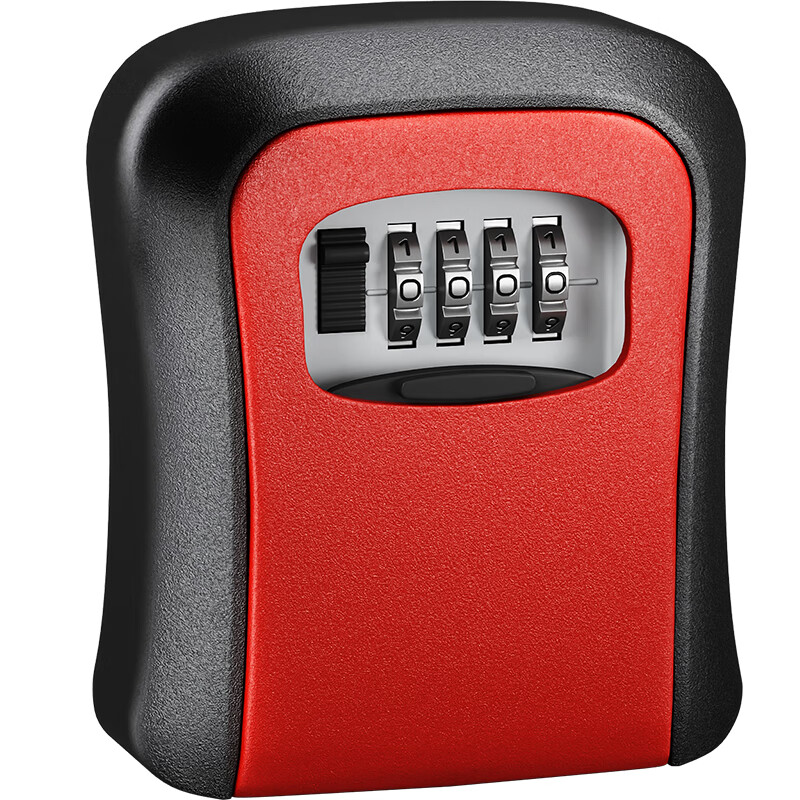 Chugong Renovation Password Key Box for Doorway, No Drilling Required, for Door Locks And Security Doors, Temporary Storage Box, Red
