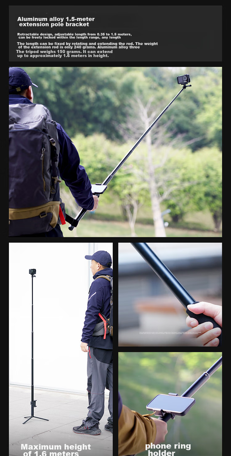 MAXCAM Suitable for DJI Osmo Action 6/5/4/3 Pro Action Camera, Car Nano Adhesive Suction Cup Glass Fixing Car Mount Accessory 5