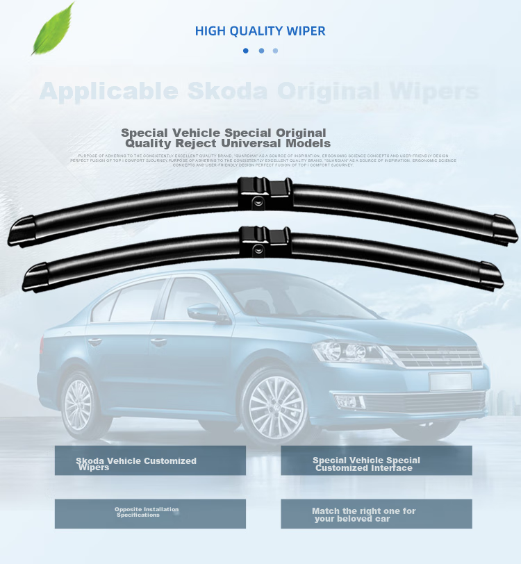 Aoye Windshield Wipers for Geely Boyue 2016-2017 Models, Specialized Frameless Design, Original Size Front Wipers, 1 Pair Set 24+17 4