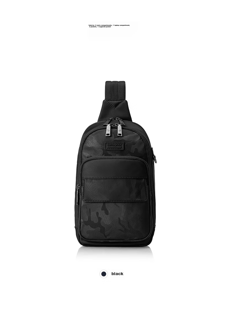 Xinxiuli Shoulder Crossbody Bag, Casual Bag, Travel Bag, Fashionable Trendy Men's NV2*09005, Black 9