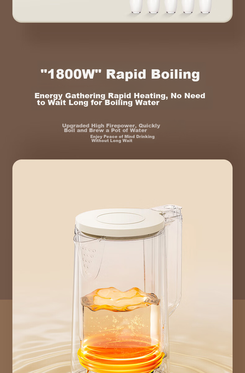 Joyoung Electric Kettle, 2L Large Capacity, 316L Stainless Steel Seamless Inner Tank, No Glue, Household Water Boiler, K20FD-W513 8