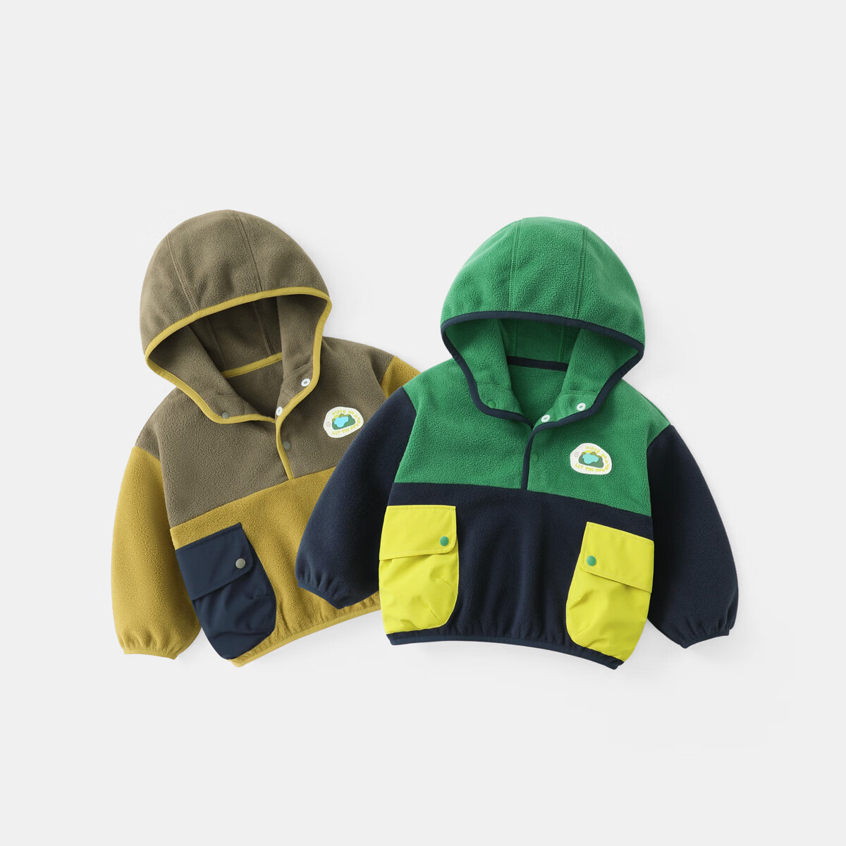 Ciciibear [Fleece-Lined] Boys' Hooded Sweatshirt, Children's Spring And Autumn Warm Jacket, Baby Casual Stylish 2024 New Style