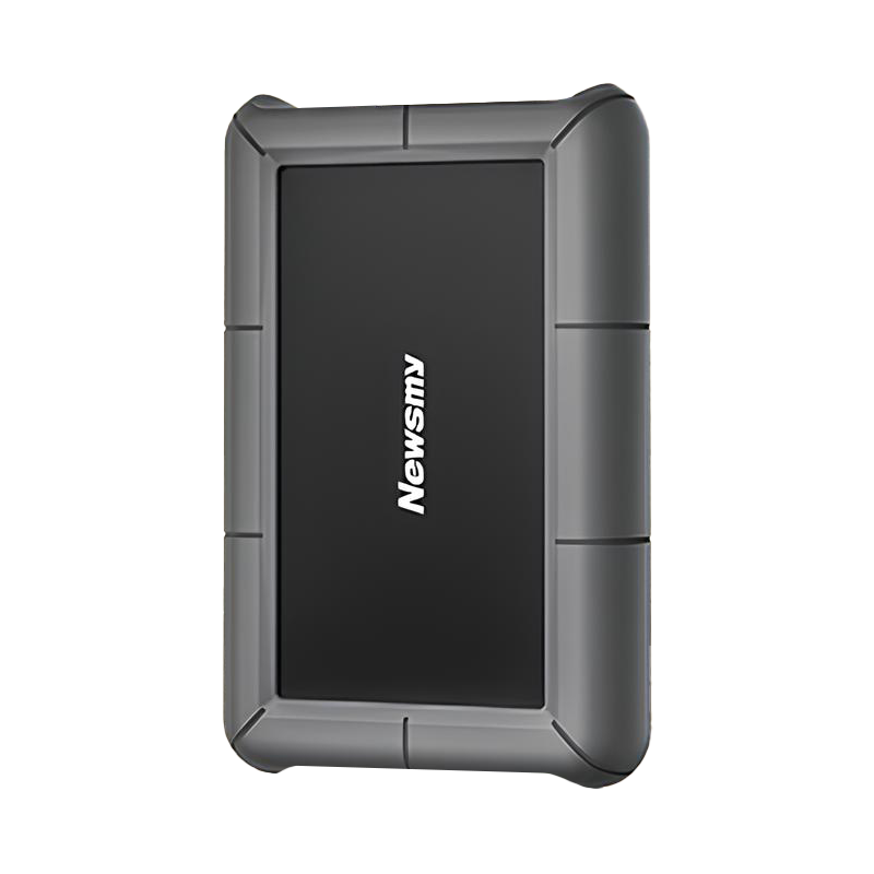 Newsmy 2TB 3.5-inch Desktop External Hard Drive Star Series Enhanced Version Type-C USB 3.1 Silicone Protected Metal Case High Capacity