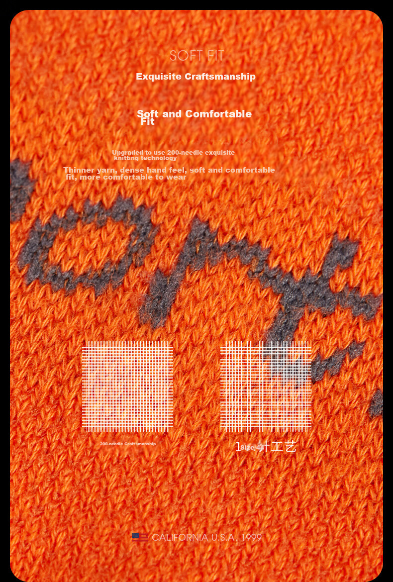 TFO Competition-Grade Quick-Dry Five-Toe Socks, Breathable Running Socks, Outdoor Hiking Trail Socks A2202310 Orange 7