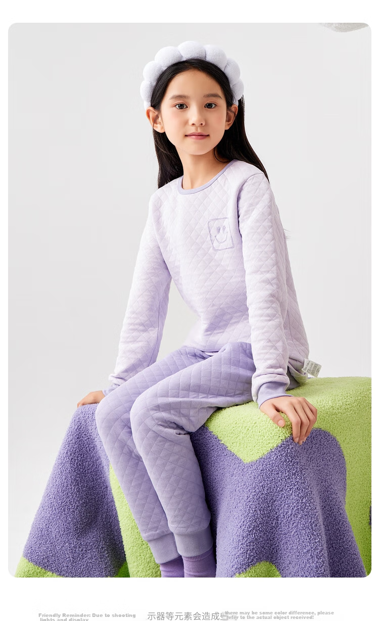 BALABALA Children's Thermal Underwear Set, Winter Thickened Padded Boys' Comfortable Autumn Clothes And Pants, Baby Base Layer Sleepwear 28
