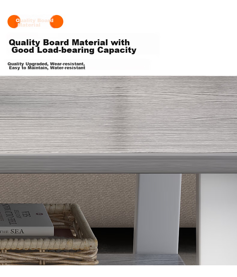 Shanshanmuyi Coffee Table for Living Room, Double-Layer Light Luxury Tea Table for Small Apartments, Modern Minimalist Small Tea Table, Multifunctional Sofa Side Table 8