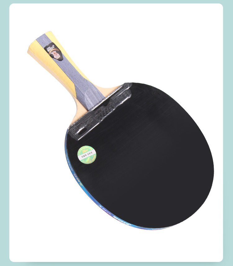 DHS Kuangbiao Table Tennis Racket, Penhold Grip, Double-Sided Reverse Rubber, Combination of Looping And Fast Attack, 5-Star Single Racket H5002 (With Racket Cover) 10